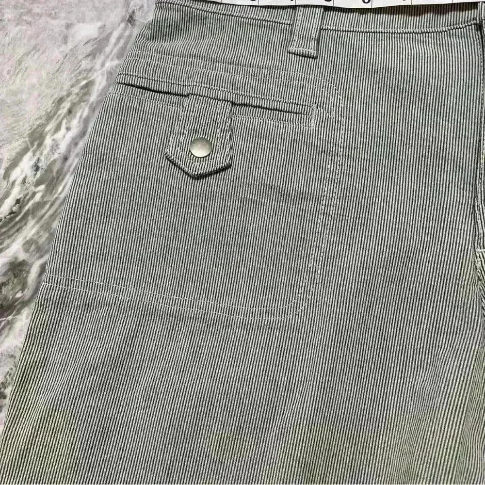 Lee Shorts Womens Size 14 Medium Comfort Waistband Stretch Striped Bermuda Beach - Picture 6 of 8